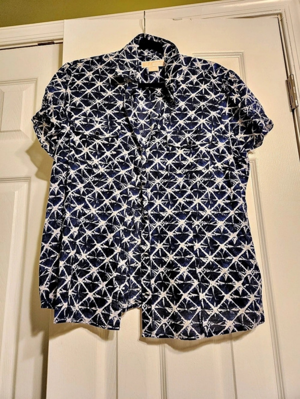 Michael Kors Geometric Blouse